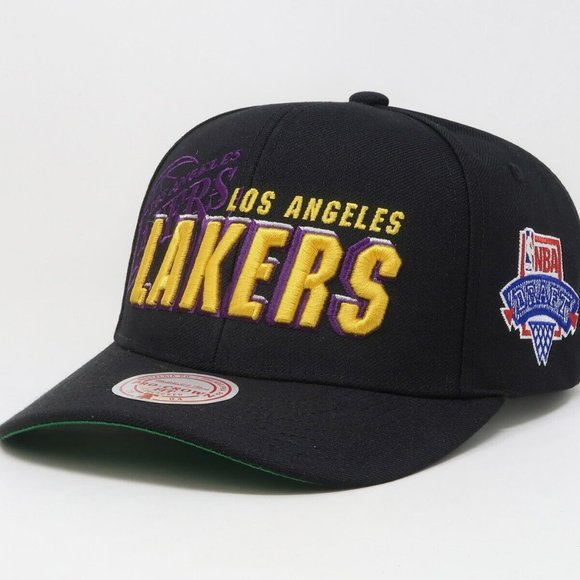 LA Lakers Draft‎ 1996 Shadow Mitchell & Ness Hat Snapback Cap Kobe Bryant - Picture 1 of 5
